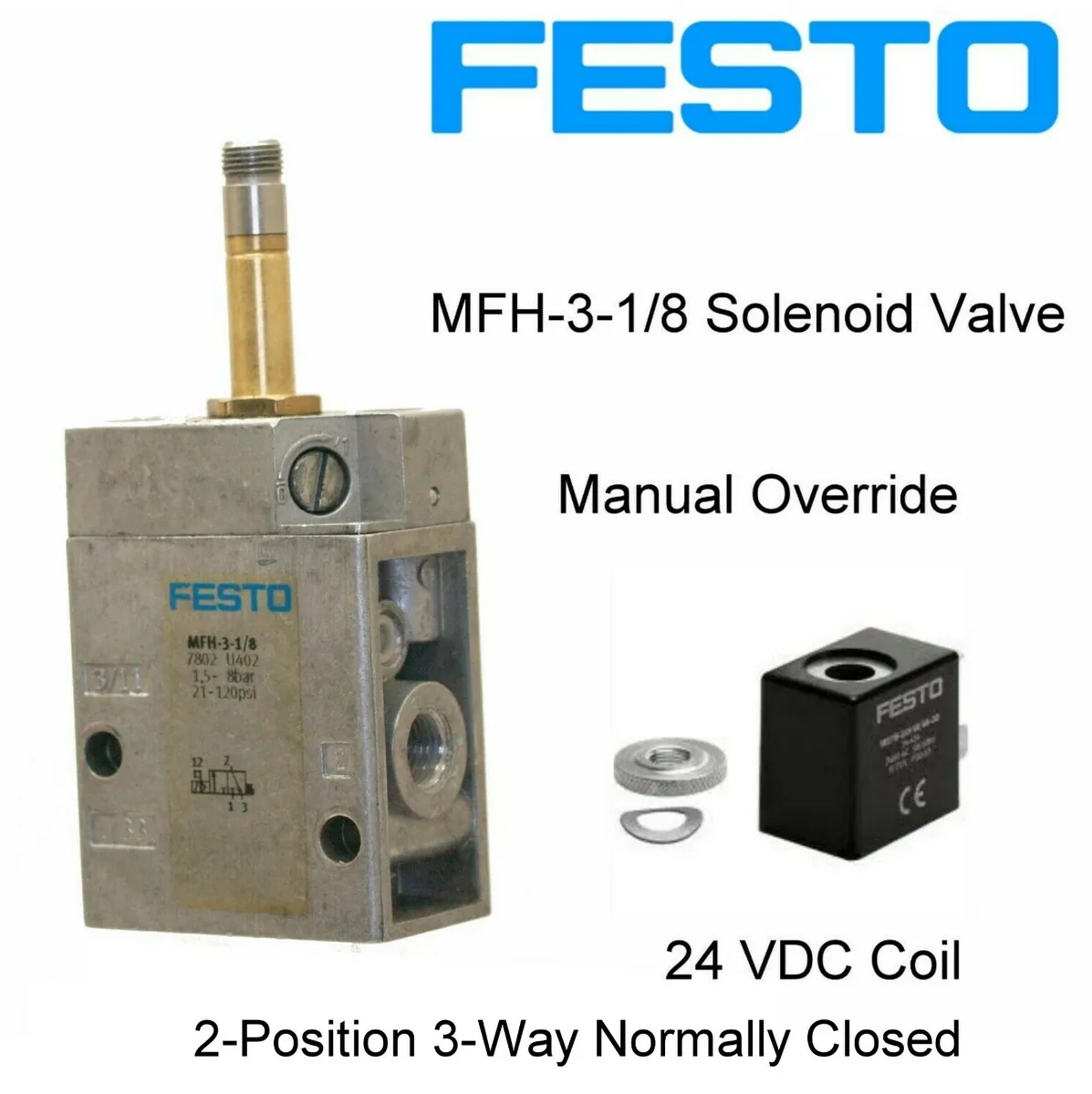 MFH-3-1/4 FESTO SOLENIOD VALVE