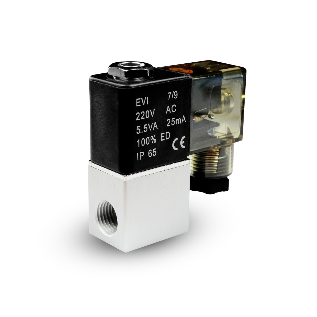 Solenoid valve to air and co2 2V08 1/4 230V 24V 12V