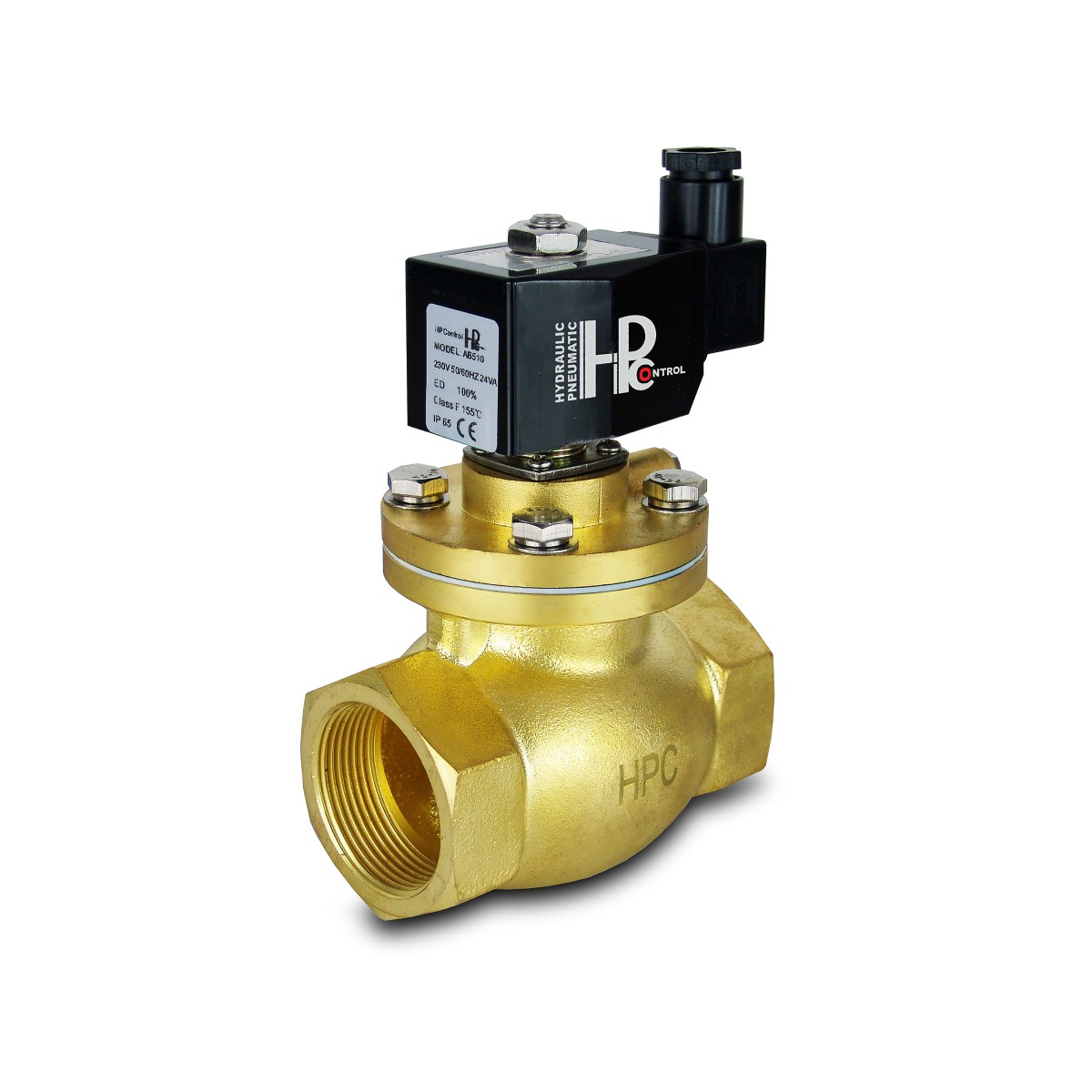 Solenoid valve to steam and high temp. open LH40-NO DN40 200C 1,5 inch