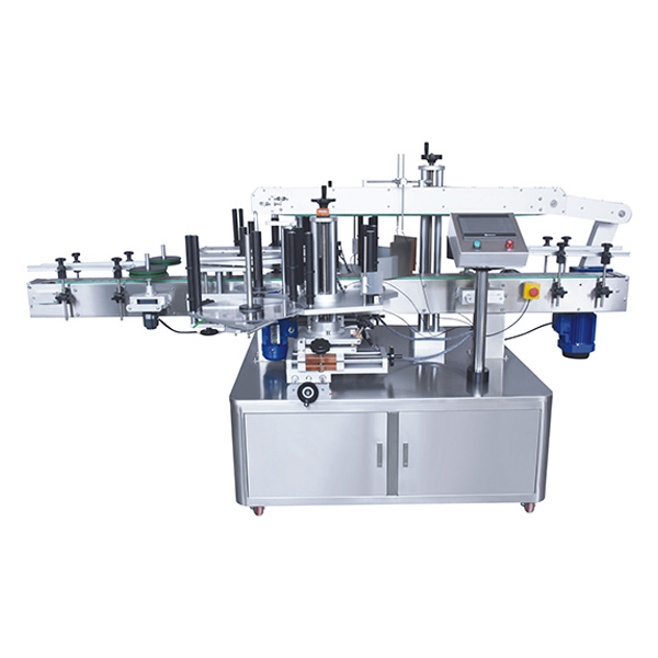 ZS-TB300 Automatic Double Side Sticker Square Flat Plastic Bottle Can Jar Cream Labeling Machine