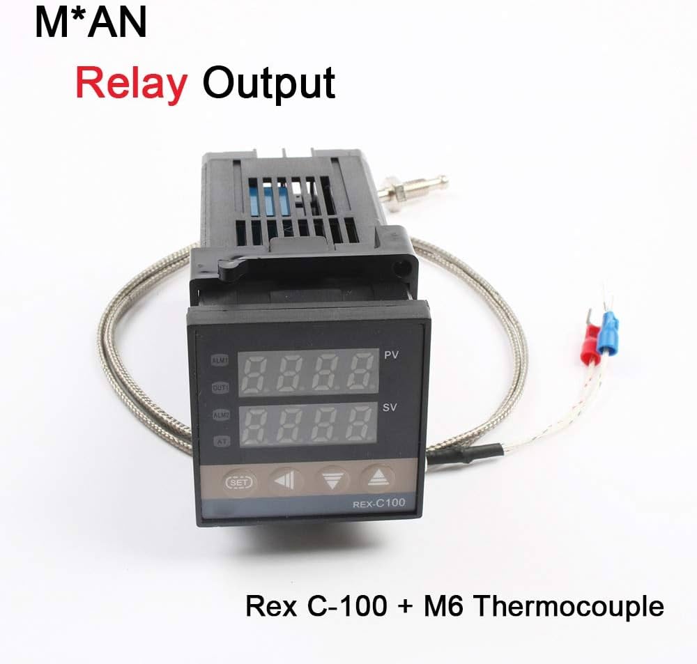 REX-C100 Thermostat Temperature Controller Regulator 100-240 V Relay Output 1500VAC, 14 Bit