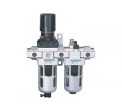 FRCL Modular Filter Regulator Combination Lubricator with Modular FRCLM without Piping Adopter Sizes: G1/4, G3/8, G1/2, G3/4, G1 JANATICUS