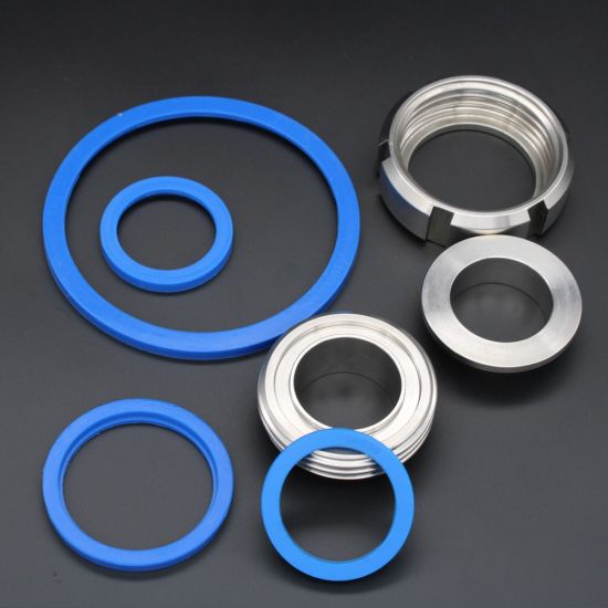 Food Grade SMS union Blue Silicone Rubber Gasket Seal