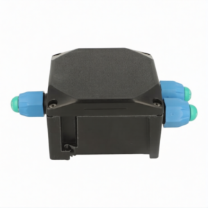 Pepperl + Fuchs - GR.TJI.10.10.07.B-S0010 CARBON LOADED, ANTISTATIC GLASS-FIBER REINFORCED POLYESTER JUNCTION BOX, 99 MM X 99 MM X 65 MM, TOP FACE CABLE GLAND POLYAMIDE, 1 X M20 BOTTOM FACE CABLE GLAND POLYAMIDE, 2 X M20, BLUE MARKING FOR USE WITH EX I CIRCUITS, ATEX ZONES 1, 2, 21, 22