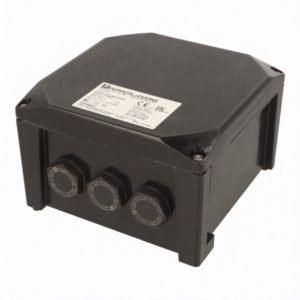 Pepperl + Fuchs - GR.TJE.13.13.09.B-S0005 CARBON LOADED, ANTISTATIC GLASS-FIBER REINFORCED POLYESTER JUNCTION BOX, 129 MM X 129 MM X 85 MM, TOP FACE STOPPING PLUG POLYAMIDE, 3 X M20 BOTTOM FACE STOPPING PLUG POLYAMIDE, 3 X M20, ATEX ZONES 1, 2, 21, 22