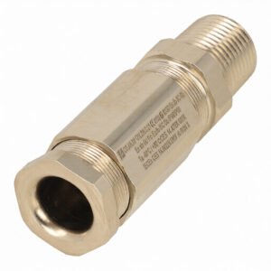 Pepperl + Fuchs - CG.AR.NPT1/2.BN.C.21.K01 CABLE GLANDS FOR ARMORED CABLES, BRASS NICKEL-PLATED, NPT 1/2'' THREAD, SEAL CHLOROPRENE, CLAMPING RANGE 6 - 11 MM, TOTAL LENGTH 79.5 MM, ATEX ZONES 1, 2, 21 AND 22, 1 PIECE, KIT WITH ACCESSORIES
