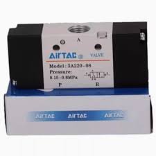 3A220-08A 220VAC AIR SOLENOID VALVE PORT SIZE:-1/4