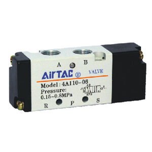 4A110-06A 220VAC AIR SOLENOID VALVE PORT SIZE :-1/8