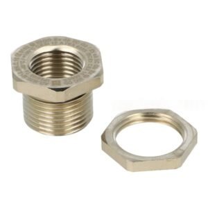 Pepperl + Fuchs - AD.M20.M16.BN.C.15.K01 ADAPTER, ADAPTER MALE THREAD METRIC TO FEMALE THREAD METRIC, M20 TO M16, BRASS NICKEL-PLATED, ATEX, SUITABLE FOR ZONE 1 , 2, 21 AND 22