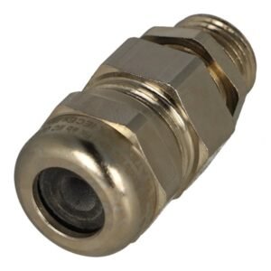 Pepperl + Fuchs - CG.NA.M16.BN.C.16.K01 CABLE GLANDS, FOR NON-ARMORED CABLES, BRASS NICKEL-PLATED, M16 THREAD, SEAL CHLOROPRENE, CLAMPING RANGE 4 - 12 MM, TOTAL LENGTH 49 MM, ATEX ZONES 1, 2, 21 AND 22, 1 PIECE, KIT WITH ACCESSORIES