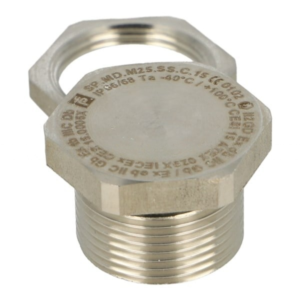 Pepperl + Fuchs - SP.MD.M16.BN.C.15.K01 STOPPING PLUG, HEXAGON HEAD, BRASS NICKEL-PLATED, M16 THREAD, TOTAL LENGTH 21 MM, ATEX ZONES 1, 2, 21 AND 22, 1 PIECE, KIT WITH ACCESSORIES